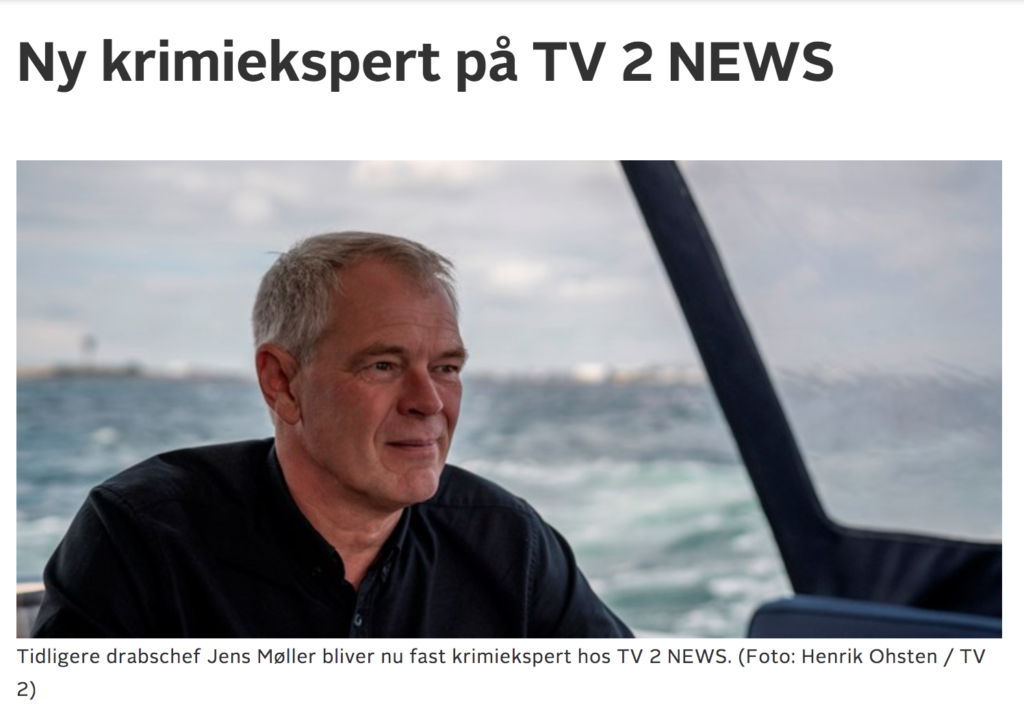 Jens Møller Jensen TV2 Krimiekspert på TV2